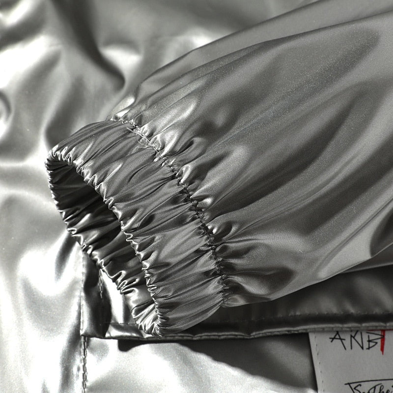 New Spring men Bright Leather Jacket Hooded Multi-pocket Fashion Design Men's Jackets and Coats Clothes Big Size 4XL 5XL