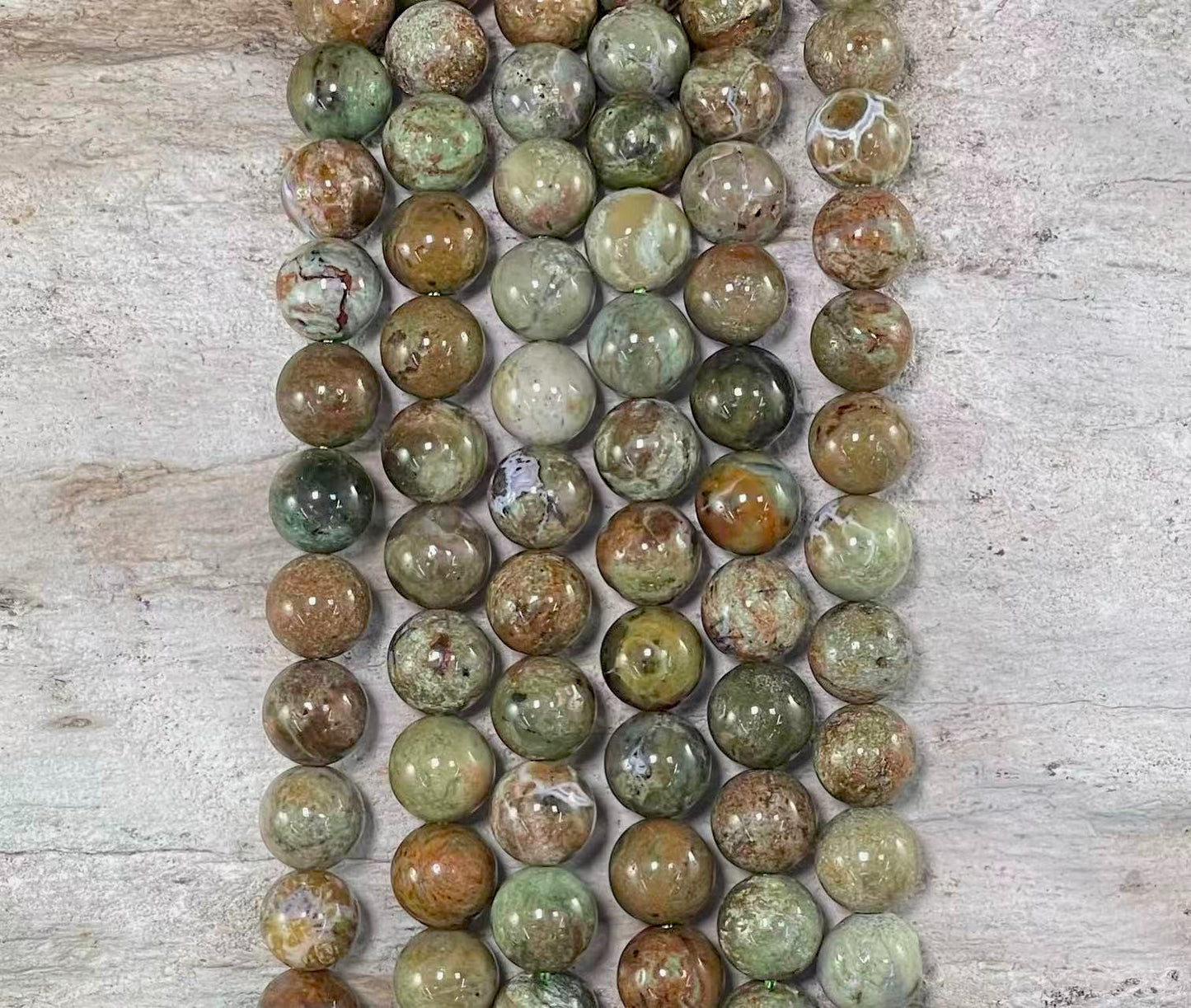 African Green Opal Round