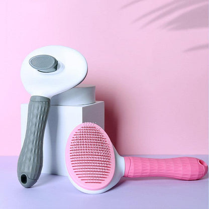 The Fur-Friendly Wonder: The Effortless Self-Cleaning Pet Grooming Comb