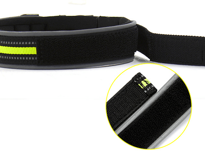 Reflective Grid Pattern Neoprene Pet Collars - Stylish Safety Accessories For Dogs And Cats