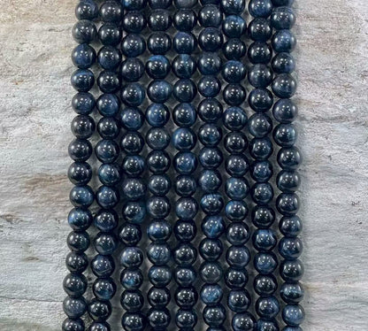 Blue Tiger Eye (Dyed) Round 6mm 8mm