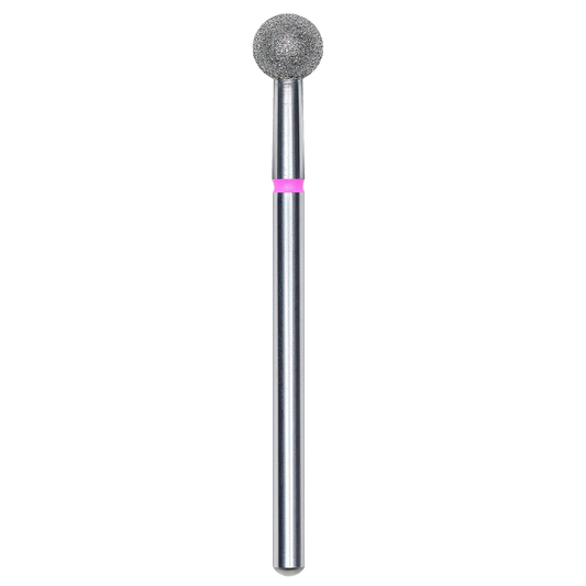 DIAMOND NAIL DRILL BIT, "BALL", RED, HEAD DIAMETER 5MM (FA01R050) - STALEKS™