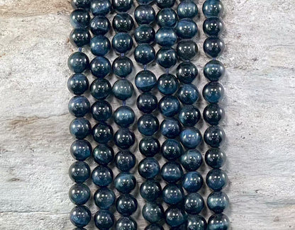 Blue Tiger Eye (Dyed) Round 6mm 8mm