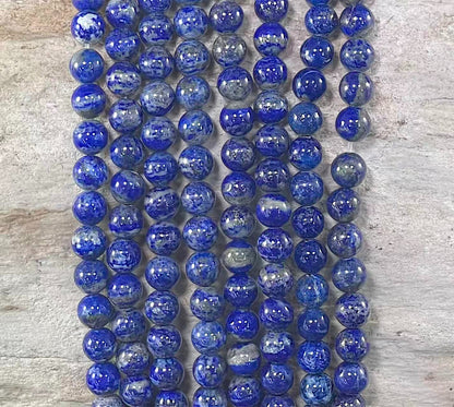 Natural Lapis Lazuli, Round 6mm 8mm