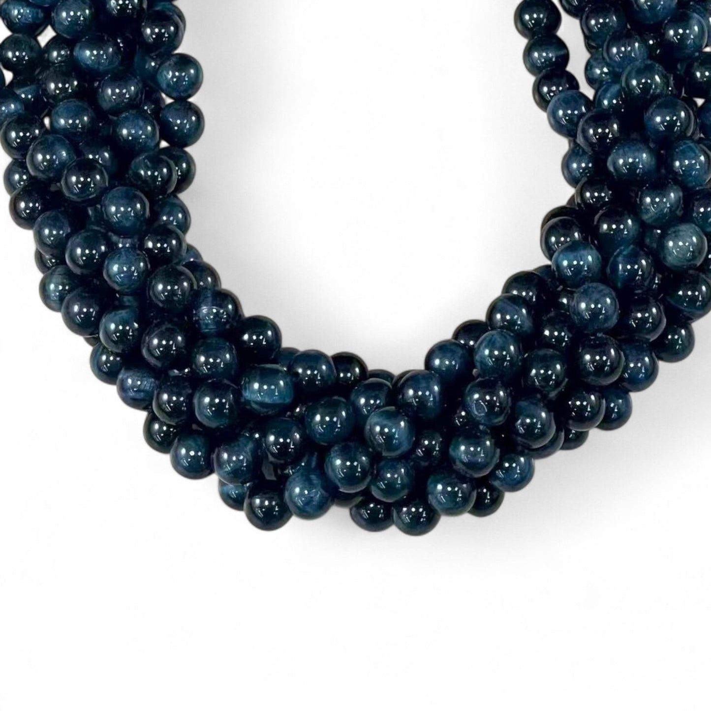 Blue Tiger Eye (Dyed) Round 6mm 8mm