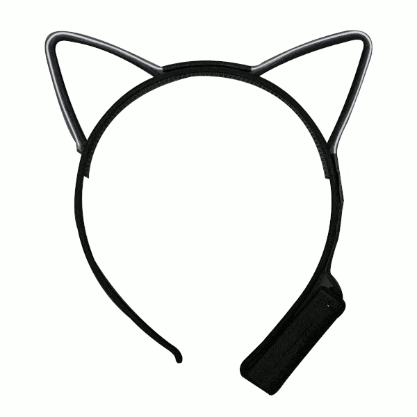 Electro Luminescent Cat Animal Ears Headband Blue