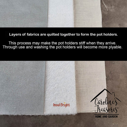 Chihuahua Christmas Pair of Pot Holders