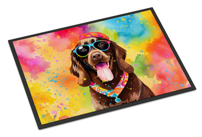 Chocolate Labrador Hippie Dawg Doormat