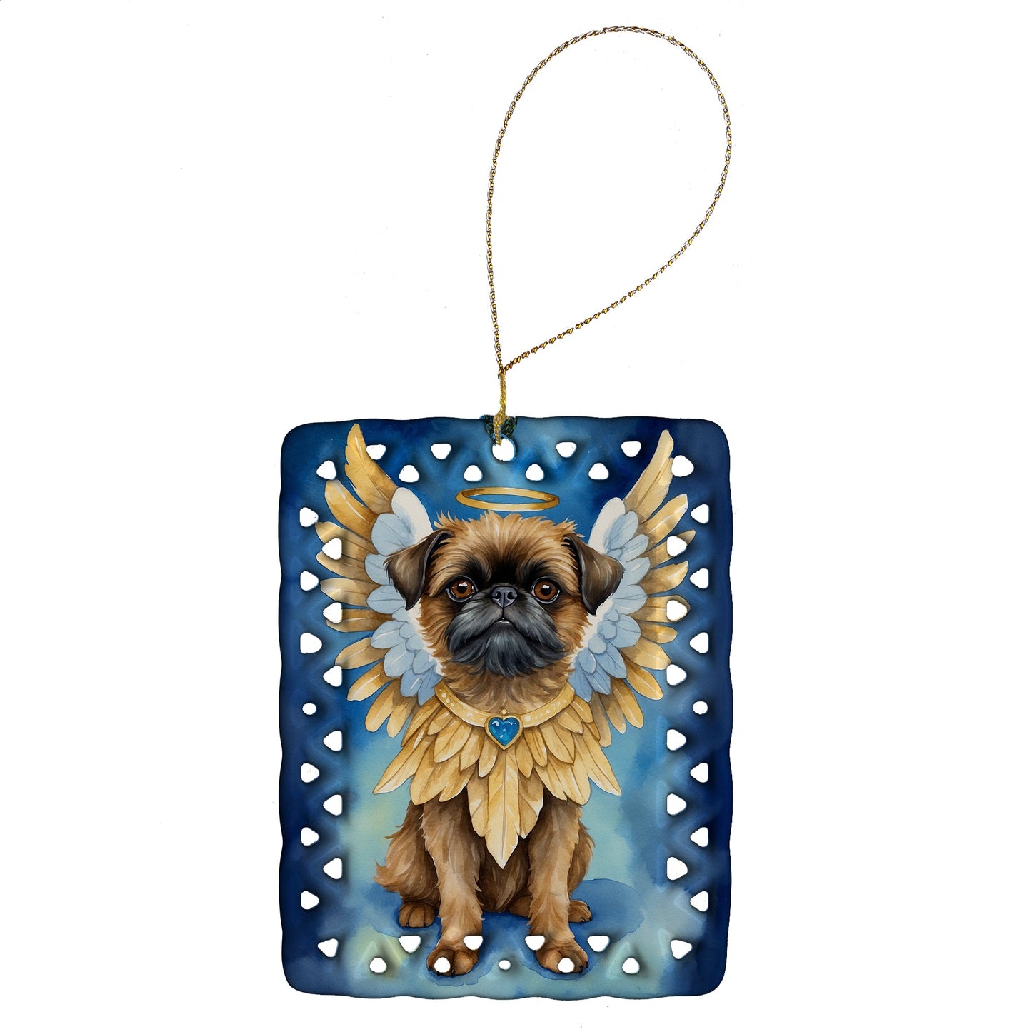 Brussels Griffon My Angel Porcelain Ornament