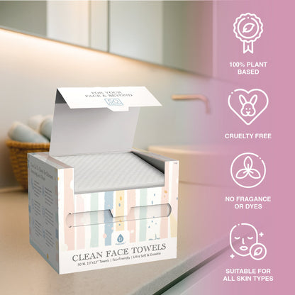 Pursonic Fresh & Clean Skincare Bundle: Clean Facial Towels + Makeup Removal Wipes