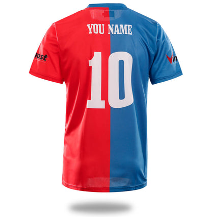 Vimost Sports Red Blue Soccer Shirts