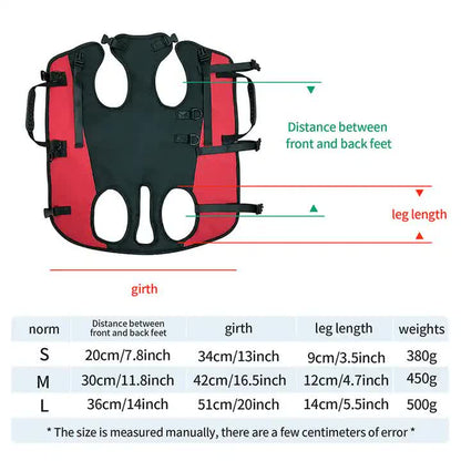 NNEDSZ L Red Multifunctional Pet Backpack with Adjustable Straps, Outdoor Assist Walking Harness Carrier for Dogs And Cycling Dog Backpack