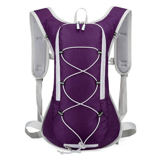 NNEDSZ Purple Outdoor Sports Hydration Backpack for Running, Hiking, and Cycling - Lightweight and Waterproof