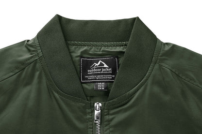 Autumn Men's Lightweight Bomber Jacket Coat Mens Spring Casual  Jackets Students Baseball Style Coats Outerwear Boys