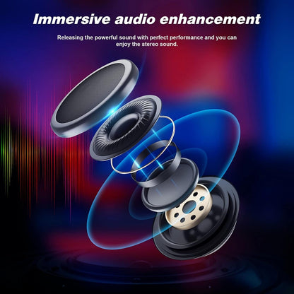 Gaming Chair With Footrest And Speakers Ergonomic Design