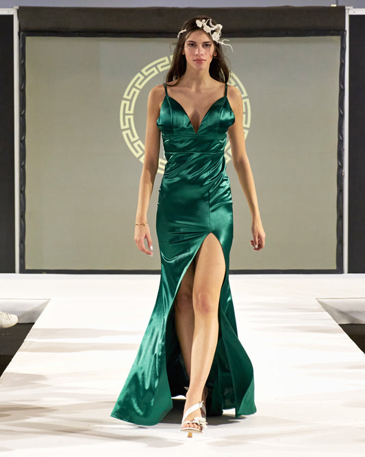 Adelle Mermaid Emerald Dress evening dresses