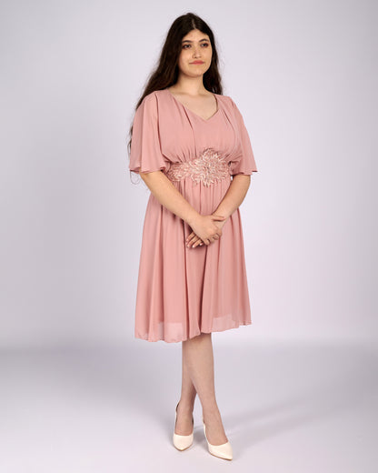 Dorothy Pink Flare Chiffon Dress "evening dresses"