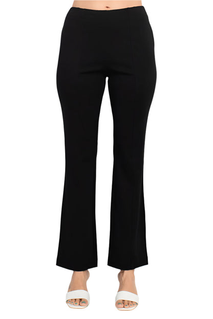 Hope & Harlow mid waist solid straight leg millennium pant