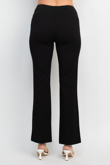 Hope & Harlow mid waist solid straight leg millennium pant