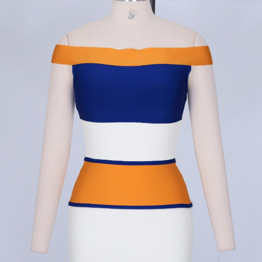 New Arrivals Bandage Dresses Off Shoulder Celebrity Bandage Dresses Yellow  Mermaid Party Dresses