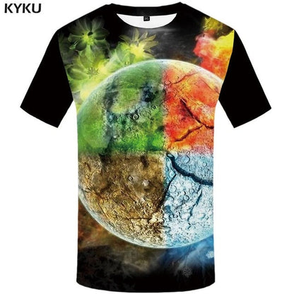 Men Music T-shirts 3d Guitar Tshirts Casual Metal Shirt Print Gothic Anime Clothes Short Sleeve t shirts