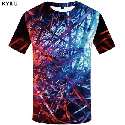 Men Music T-shirts 3d Guitar Tshirts Casual Metal Shirt Print Gothic Anime Clothes Short Sleeve t shirts