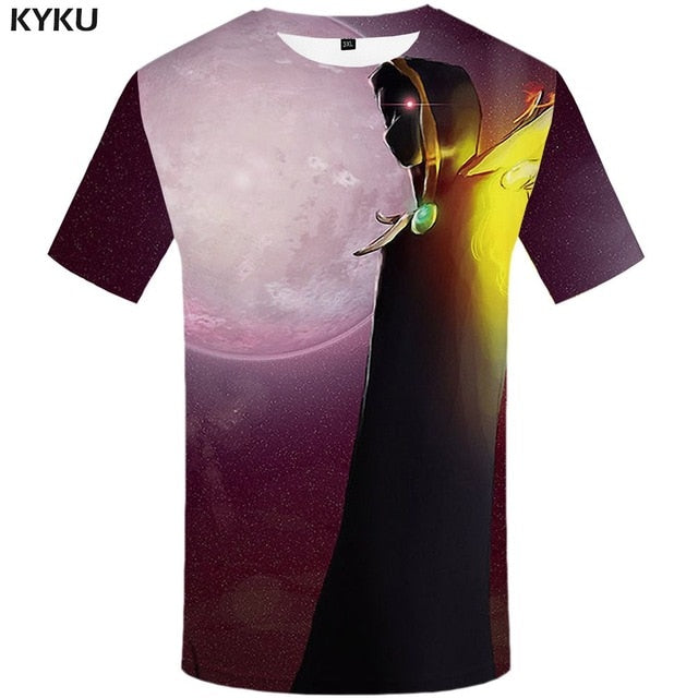 Men Music T-shirts 3d Guitar Tshirts Casual Metal Shirt Print Gothic Anime Clothes Short Sleeve t shirts