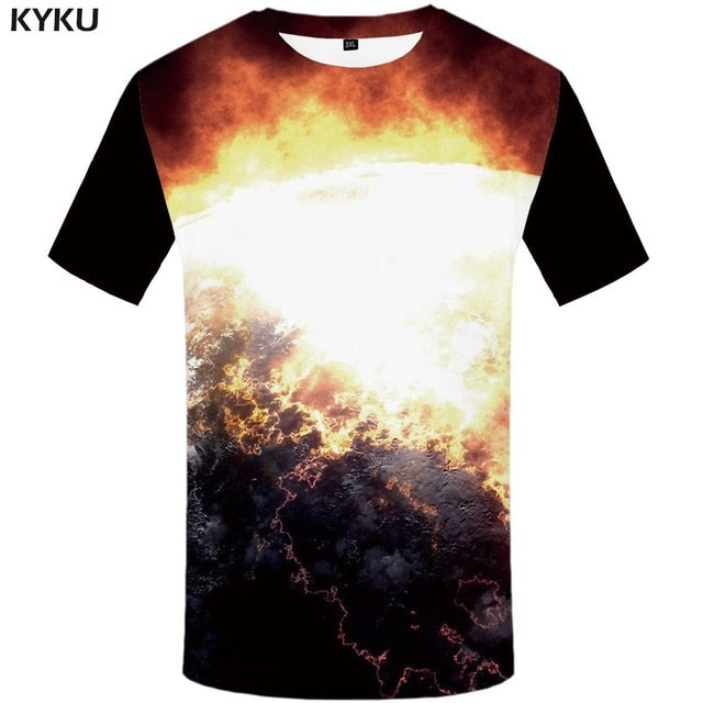 Men Music T-shirts 3d Guitar Tshirts Casual Metal Shirt Print Gothic Anime Clothes Short Sleeve t shirts