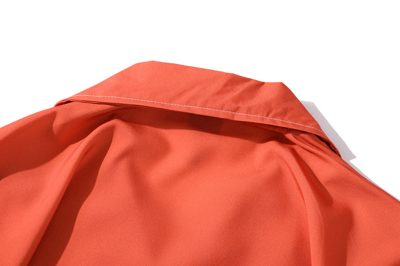 Summer Lion Print Orange Beach Hawaiian Aloha Shirts Mens Casual Short Sleeve Shirt Camisas Fashion Shirts Tops