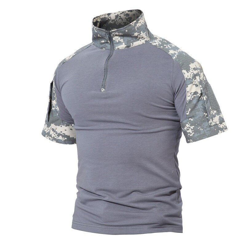 Men T-Shirts Multicam Camouflage Tactical T-Shirt Cotton Short Sleeve Top Tees Army Military Tee Shirts Paintball
