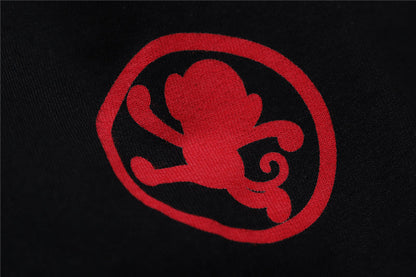 Japanese Style Wave Streetwear TShirts Mens Embroidery Short Sleeve T-shirts Harajuku Hip Hop Cotton Loose Tees Shirts