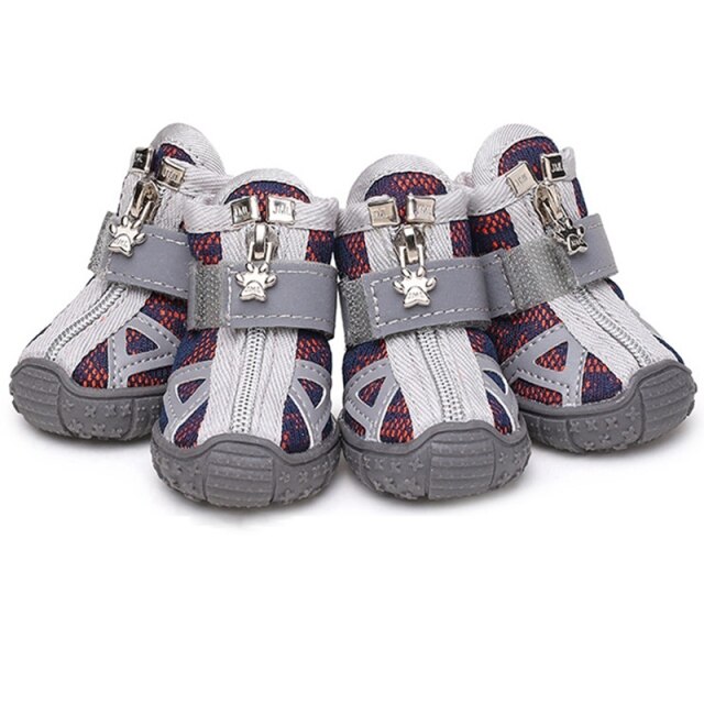 4pcs Waterproof Winter Pet Dog Shoes Anti-slip Rain Snow Boots Footwear Thick Warm For Small Cats Dogs Puppy Dog Socks Booties