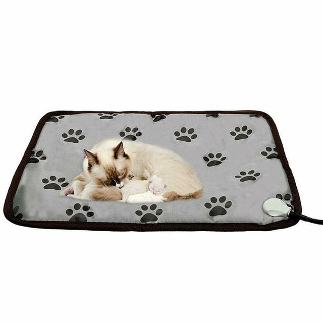 Electric Pet Heat Pad Heating Mat Pet Dog Bed Puppy Warmer Waterproof Winter Warm Mat  Blanket Cushion Pet Sofa US/EU Plug