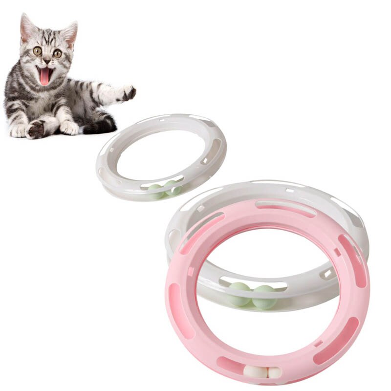 Pet Interactive Playing Toy For Cats Kitten Exercise Tract Ball Toy For Catch Game cat toys ball Training Amusement plate