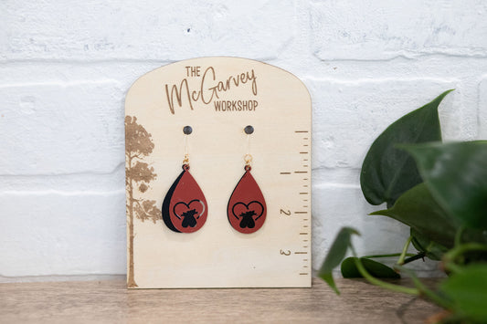 Cat Dangle Earrings, Cute Cat Earrings, Plastic Earrings, Hypoallergenic